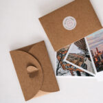 minimalistyczne koperty na zdjęcia papier kraft brązowe koperty Memory Pages