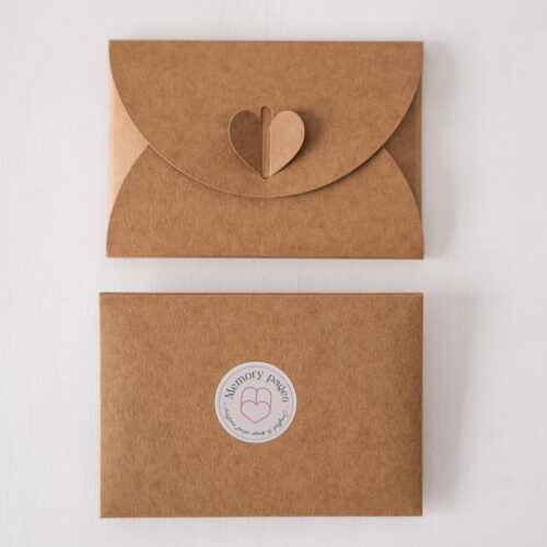 minimalistyczne koperty na zdjęcia papier kraft brązowe koperty Memory Pages